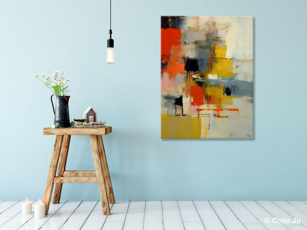 Bedroom Wall Art Ideas, Abstract Canvas Painting, Acrylic Canvas Paintings for Dining Room, Simple Wall Art Ideas, Original Contemporary Paintings-HomePaintingDecor