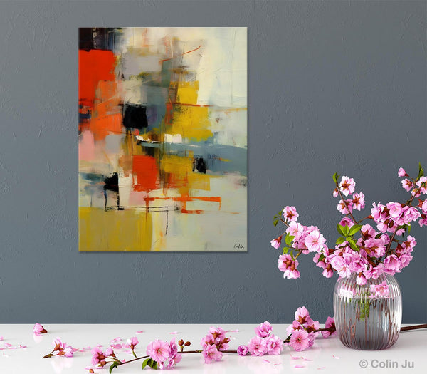 Bedroom Wall Art Ideas, Abstract Canvas Painting, Acrylic Canvas Paintings for Dining Room, Simple Wall Art Ideas, Original Contemporary Paintings-HomePaintingDecor