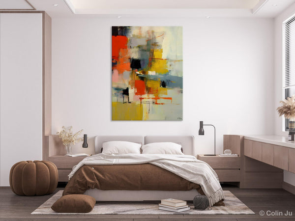 Bedroom Wall Art Ideas, Abstract Canvas Painting, Acrylic Canvas Paintings for Dining Room, Simple Wall Art Ideas, Original Contemporary Paintings-HomePaintingDecor
