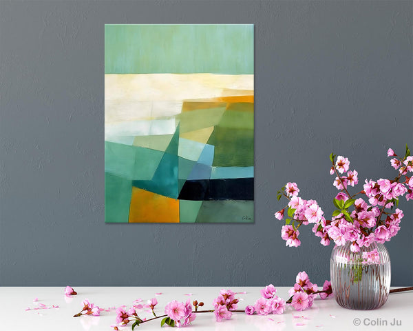 Dining Room Wall Art Ideas, Abstract Modern Painting, Acrylic Canvas Paintings, Original Geometric Canvas Art, Contemporary Art Painting-HomePaintingDecor