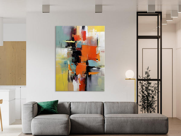 Abstract Canvas Painting, Modern Paintings for Living Room, Huge Painting for Sale, Original Hand Painted Wall Art-HomePaintingDecor