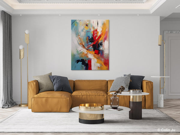 Simple Modern Art, Extra Large Wall Art Paintings, Original Abstract Painting, Acrylic Painting on Canvas, Large Paintings for Living Room-HomePaintingDecor