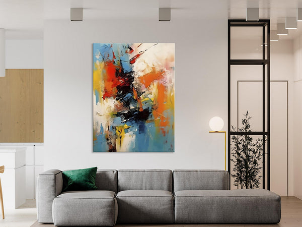 Hand Painted Acrylic Painting, Modern Contemporary Artwork, Original Wall Art Painting for Living Room, Acrylic Paintings for Dining Room-HomePaintingDecor