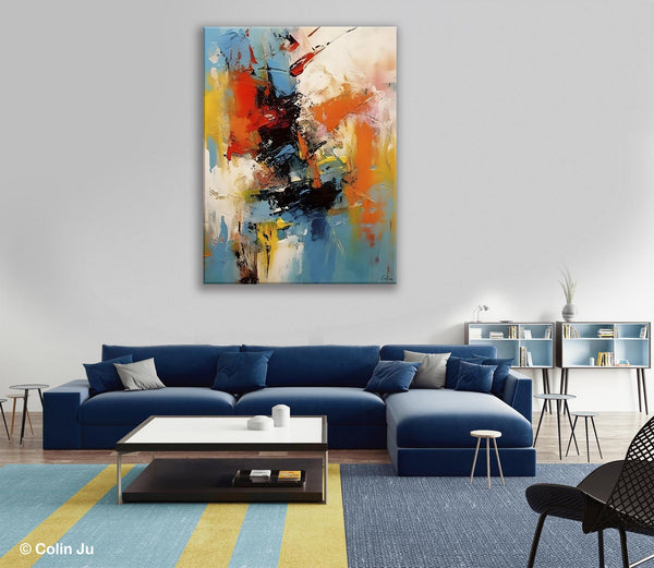 Hand Painted Acrylic Painting, Modern Contemporary Artwork, Original Wall Art Painting for Living Room, Acrylic Paintings for Dining Room-HomePaintingDecor