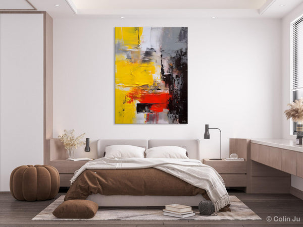 Simple Wall Art Paintings, Living Room Modern Wall Art, Original Contemporary Art, Acrylic Canvas Painting, Large Painting Behind Sofa-HomePaintingDecor