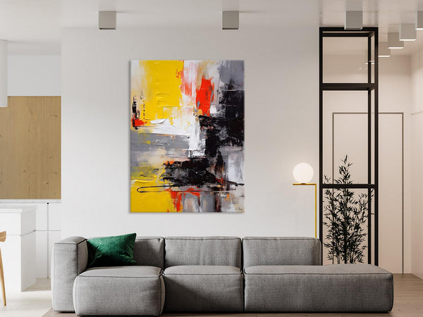 Original Abstract Art, Contemporary Acrylic Painting, Hand Painted Canvas Art, Modern Wall Art Ideas for Dining Room, Large Canvas Paintings-HomePaintingDecor