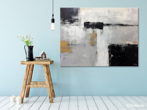 Contemporary Acrylic Paintings, Extra Large Painting on Canvas, Large Original Abstract Wall Art, Large Canvas Paintings for Bedroom-HomePaintingDecor