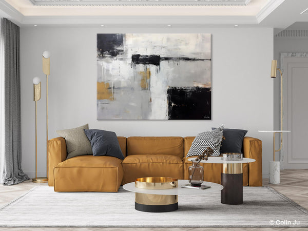 Contemporary Acrylic Paintings, Extra Large Painting on Canvas, Large Original Abstract Wall Art, Large Canvas Paintings for Bedroom-HomePaintingDecor