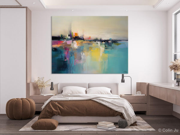 Acrylic Painting on Canvas, Original Landscape Paintings, Landscape Canvas Paintings for Living Room, Extra Large Modern Wall Art Paintings-HomePaintingDecor