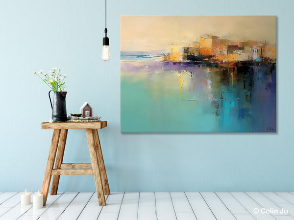 Original Landscape Paintings, Landscape Canvas Paintings for Living Room, Acrylic Painting on Canvas, Extra Large Modern Wall Art Paintings-HomePaintingDecor