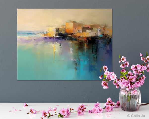 Original Landscape Paintings, Landscape Canvas Paintings for Living Room, Acrylic Painting on Canvas, Extra Large Modern Wall Art Paintings-HomePaintingDecor