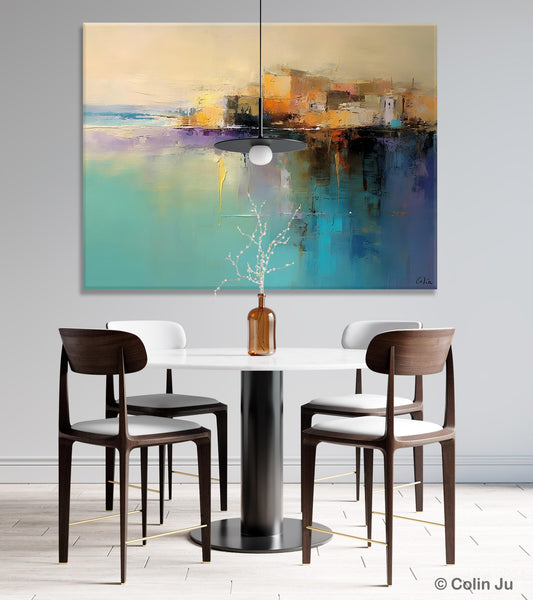 Original Landscape Paintings, Landscape Canvas Paintings for Living Room, Acrylic Painting on Canvas, Extra Large Modern Wall Art Paintings-HomePaintingDecor