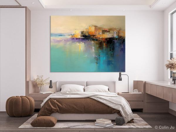 Original Landscape Paintings, Landscape Canvas Paintings for Living Room, Acrylic Painting on Canvas, Extra Large Modern Wall Art Paintings-HomePaintingDecor