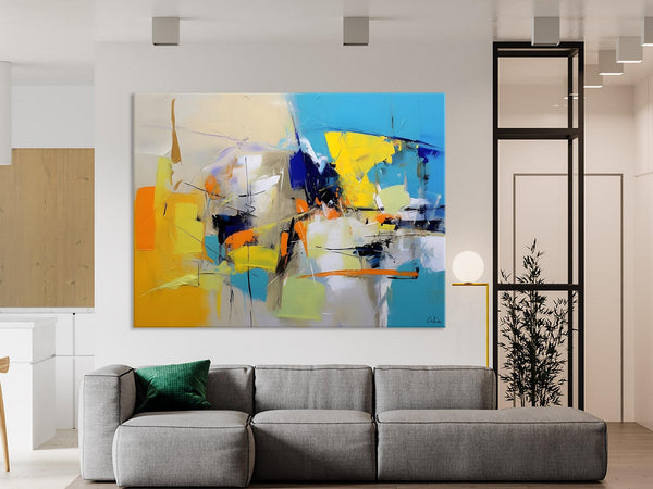 Simple Modern Abstract Art, Hand Painted Canvas Art, Original Wall Art Paintings, Modern Paintings for Living Room, Buy Paintings Online-HomePaintingDecor