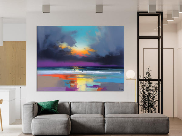 Large Landscape Canvas Paintings, Buy Art Online, Living Room Abstract Paintings, Original Landscape Abstract Painting, Simple Wall Art Ideas-HomePaintingDecor
