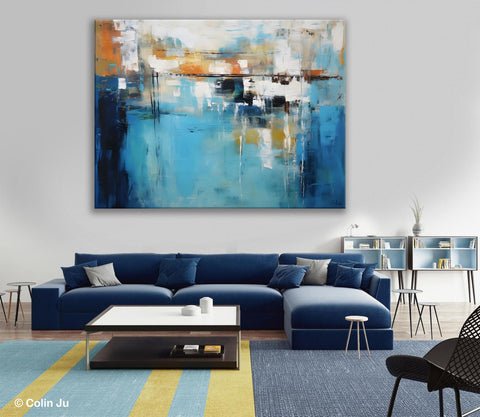 Contemporary Canvas Art, Heavy Texture Canavas Art, Original Modern Wall Paintings, Abstract Painting for Bedroom, Modern Acrylic Artwork-HomePaintingDecor