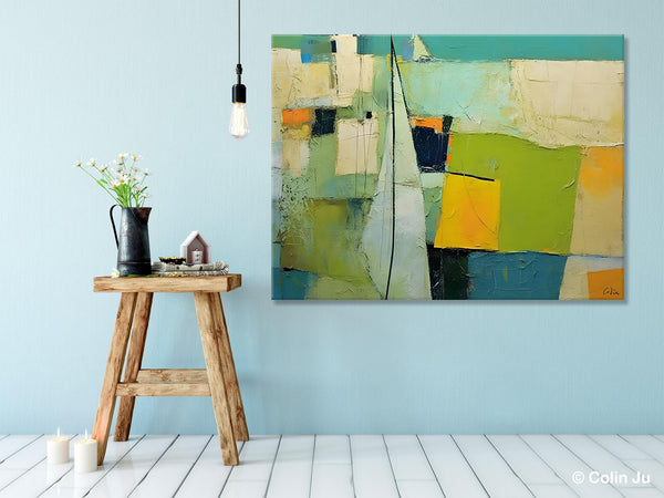 Bedroom Abstract Paintings, Original Abstract Art for Dining Room, Palette Knife Paintings, Large Acrylic Painting on Canvas, Hand Painted Canvas Art-HomePaintingDecor