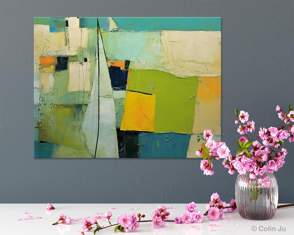 Bedroom Abstract Paintings, Original Abstract Art for Dining Room, Palette Knife Paintings, Large Acrylic Painting on Canvas, Hand Painted Canvas Art-HomePaintingDecor