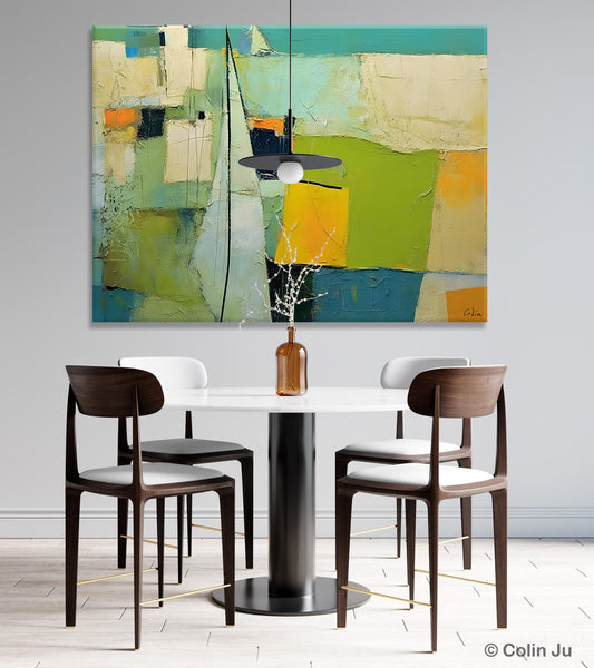 Bedroom Abstract Paintings, Original Abstract Art for Dining Room, Palette Knife Paintings, Large Acrylic Painting on Canvas, Hand Painted Canvas Art-HomePaintingDecor