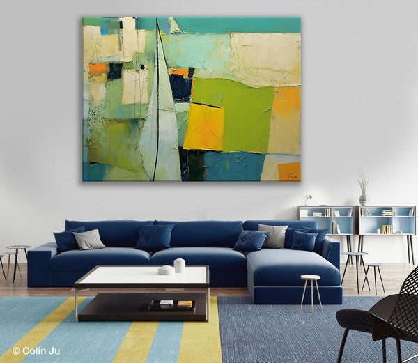 Bedroom Abstract Paintings, Original Abstract Art for Dining Room, Palette Knife Paintings, Large Acrylic Painting on Canvas, Hand Painted Canvas Art-HomePaintingDecor