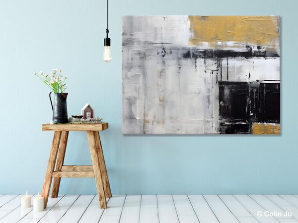 Oversized Paintings on Canvas, Large Original Abstract Wall Art, Simple Modern Art, Contemporary Acrylic Paintings, Large Canvas Paintings for Bedroom-HomePaintingDecor