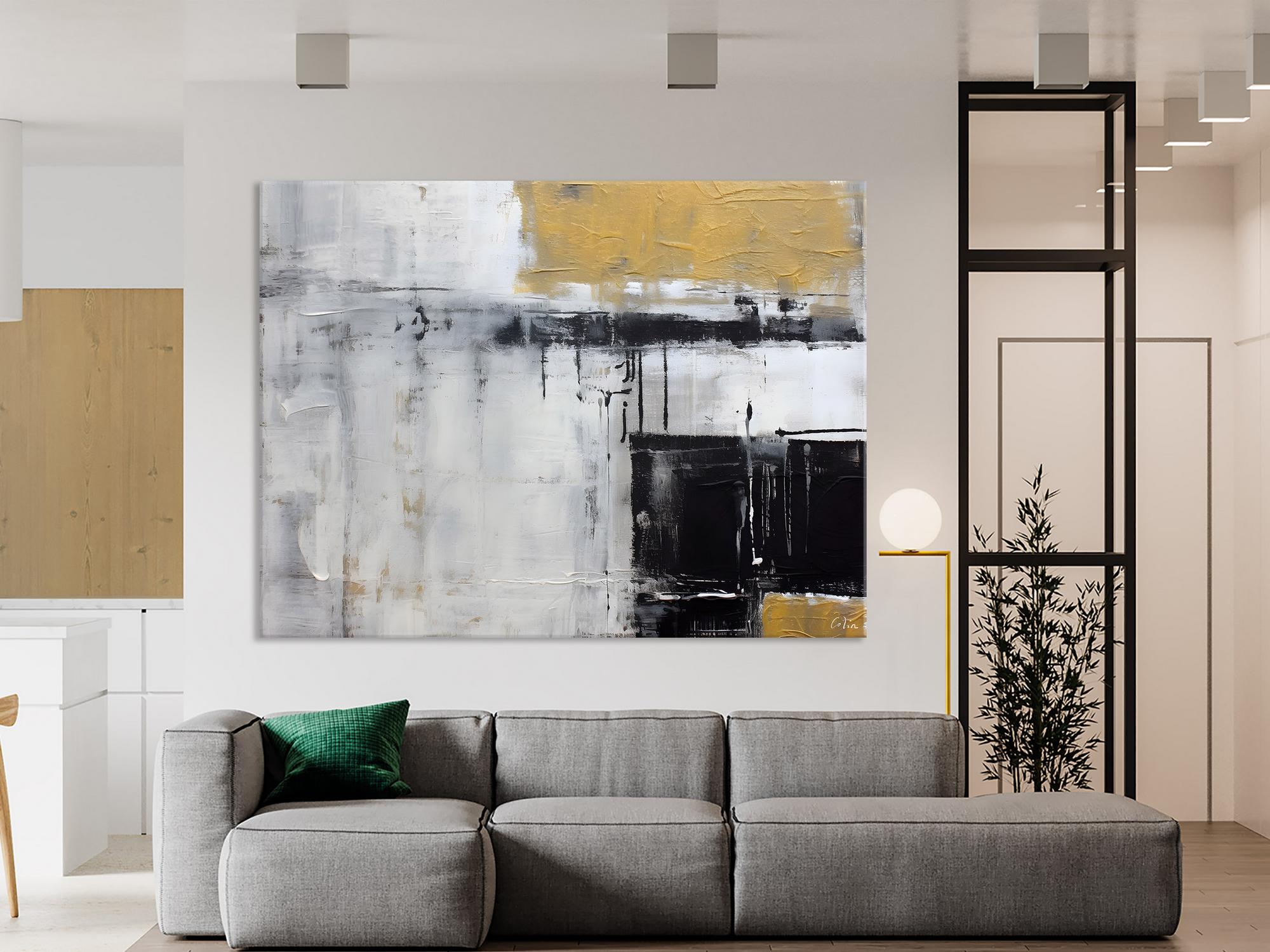 Oversized Paintings on Canvas, Large Original Abstract Wall Art, Simple Modern Art, Contemporary Acrylic Paintings, Large Canvas Paintings for Bedroom-HomePaintingDecor