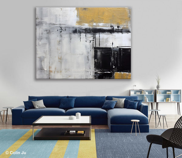 Oversized Paintings on Canvas, Large Original Abstract Wall Art, Simple Modern Art, Contemporary Acrylic Paintings, Large Canvas Paintings for Bedroom-HomePaintingDecor