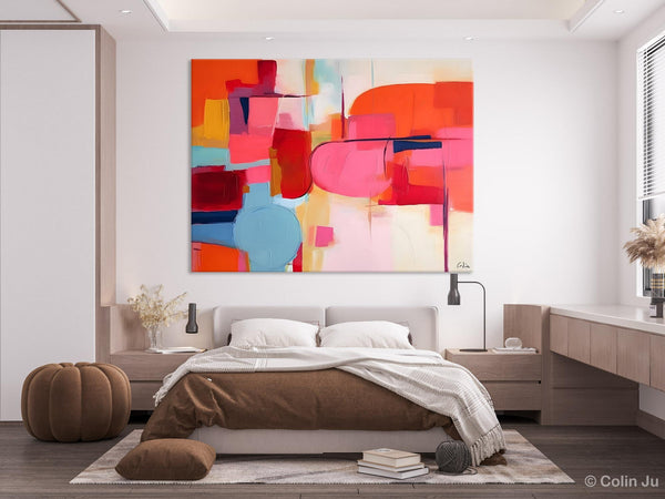 Acrylic Paintings Behind Sofa, Abstract Paintings for Bedroom, Original Hand Painted Canvas Art, Contemporary Canvas Wall Art, Buy Paintings Online-HomePaintingDecor