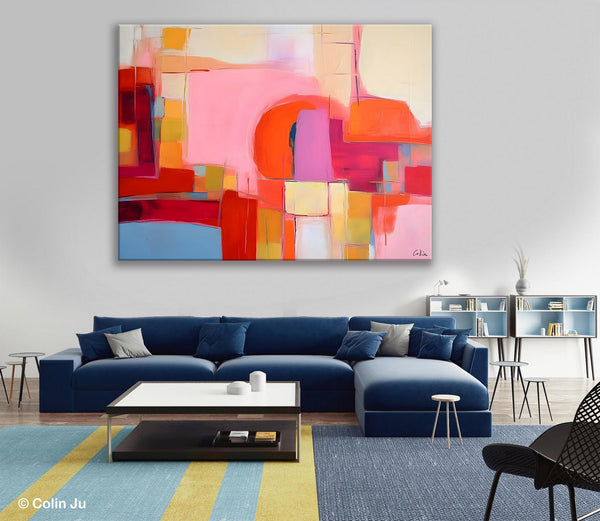 Living Room Abstract Paintings, Hand Painted Canvas Paintings, Original Modern Wall Art Paintings, Modern Acrylic Paintings on Canvas-HomePaintingDecor