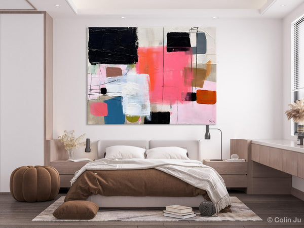 Contemporary Abstract Art, Bedroom Canvas Art Ideas, Simple Modern Art, Large Original Paintings for Sale, Buy Large Paintings Online-HomePaintingDecor