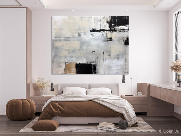 Large Original Abstract Wall Art, Simple Modern Art, Contemporary Acrylic Paintings, Oversized Paintings on Canvas, Large Canvas Paintings for Living Room-HomePaintingDecor