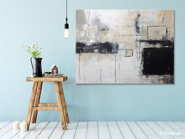 Large Wall Art Paintings, Simple Canvas Art, Simple Abstract Paintings, Contemporary Painting on Canvas, Original Canvas Wall Art for sale-HomePaintingDecor