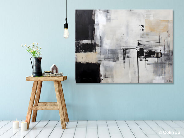 Modern Paintings for Bedroom, Living Room Wall Canvas Painting, Extra Large Abstract Artwork, Original Hand Painted Acrylic Painting-HomePaintingDecor