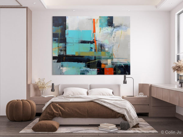 Contemporary Canvas Artwork, Large Modern Acrylic Painting, Abstract Wall Art for Dining Room, Original Hand Painted Wall Art Paintings-HomePaintingDecor