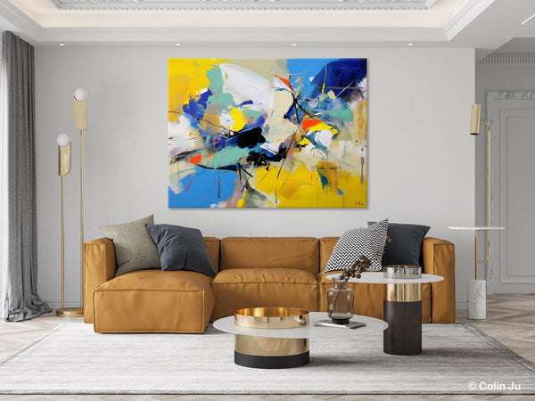 Living Room Wall Art Ideas, Original Modern Wall Art Paintings, Modern Paintings for Bedroom, Buy Paintings Online, Oversized Canvas Painting for Sale-HomePaintingDecor