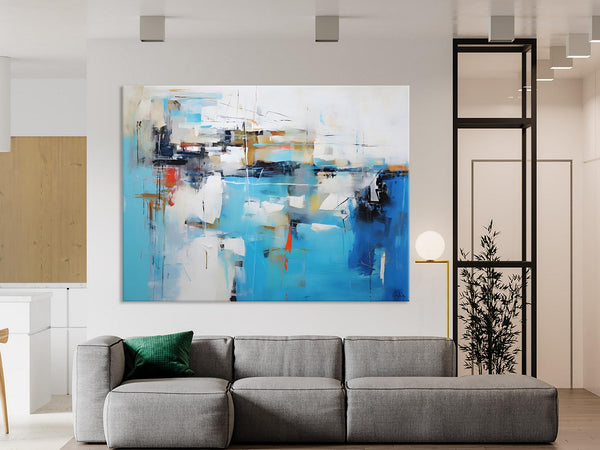 Hand Painted Acrylic Painting, Abstract Wall Painting for Living Room, Modern Contemporary Artwork, Original Acrylic Paintings for Dining Room-HomePaintingDecor