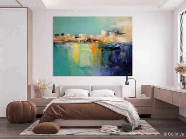 Contemporary Canvas Wall Art, Original Hand Painted Canvas Art, Acrylic Paintings Behind Sofa, Abstract Paintings for Bedroom, Buy Paintings Online-HomePaintingDecor