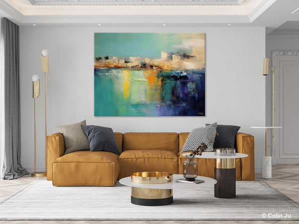 Contemporary Canvas Wall Art, Original Hand Painted Canvas Art, Acrylic Paintings Behind Sofa, Abstract Paintings for Bedroom, Buy Paintings Online-HomePaintingDecor