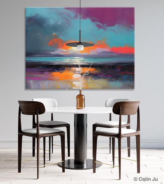 Contemporary Wall Art Paintings, Abstract Landscape Paintings for Living Room, Landscape Canvas Art, Large Acrylic Paintings on Canvas-HomePaintingDecor