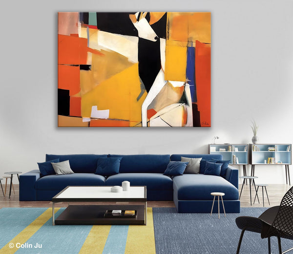 Extra Large Paintings for Living Room, Hand Painted Wall Art Paintings, Original Abstract Acrylic Painting, Abstract Wall Art for Dining Room-HomePaintingDecor