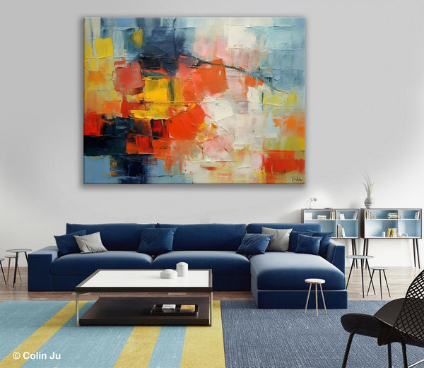Simple Abstract Painting for Dining Room, Modern Paintings for Living Room, Original Contemporary Modern Art Paintings, Bedroom Wall Art Ideas-HomePaintingDecor