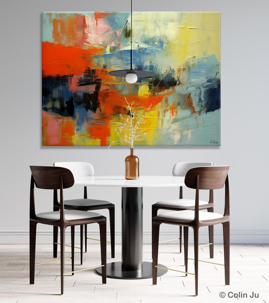 Modern Canvas Painting, Living Room Wall Art Ideas, Buy Abstract Art Online, Heavy Texture Art, Original Acrylic Painting on Canvas-HomePaintingDecor