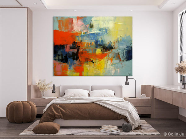 Modern Canvas Painting, Living Room Wall Art Ideas, Buy Abstract Art Online, Heavy Texture Art, Original Acrylic Painting on Canvas-HomePaintingDecor