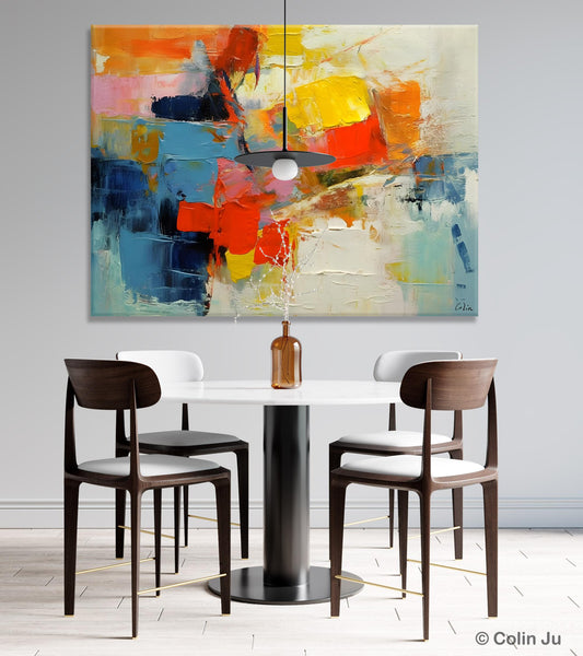 Abstract Acrylic Paintings for Living Room, Original Modern Contemporary Artwork, Buy Paintings Online, Oversized Canvas Artwork-HomePaintingDecor