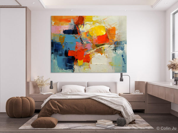 Abstract Acrylic Paintings for Living Room, Original Modern Contemporary Artwork, Buy Paintings Online, Oversized Canvas Artwork-HomePaintingDecor