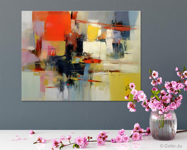 Large Acrylic Painting, Huge Paintings for Living Room, Hand Painted Wall Art Painting, Original Modern Canvas Artwork-HomePaintingDecor