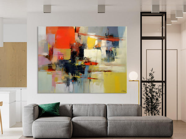 Large Acrylic Painting, Huge Paintings for Living Room, Hand Painted Wall Art Painting, Original Modern Canvas Artwork-HomePaintingDecor