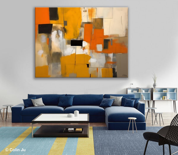 Acrylic Wall Art Painting, Acrylic Paintings for Living Room, Hand Painted Wall Painting, Simple Modern Art, Large Original Abstract Paintings-HomePaintingDecor