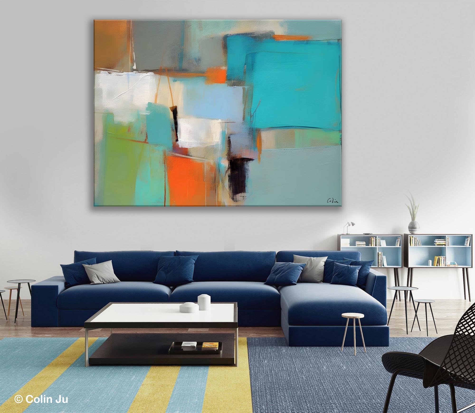 Simple Abstract Art, Large Wall Art Painting for Bedroom, Contemporary Acrylic Painting on Canvas, Original Canvas Art, Modern Wall Paintings-HomePaintingDecor