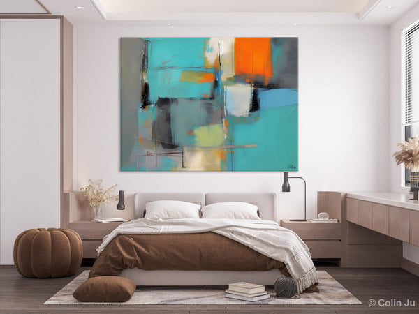 Original Canvas Art, Large Wall Art Painting for Bedroom, Contemporary Acrylic Painting on Canvas, Oversized Modern Abstract Wall Paintings-HomePaintingDecor